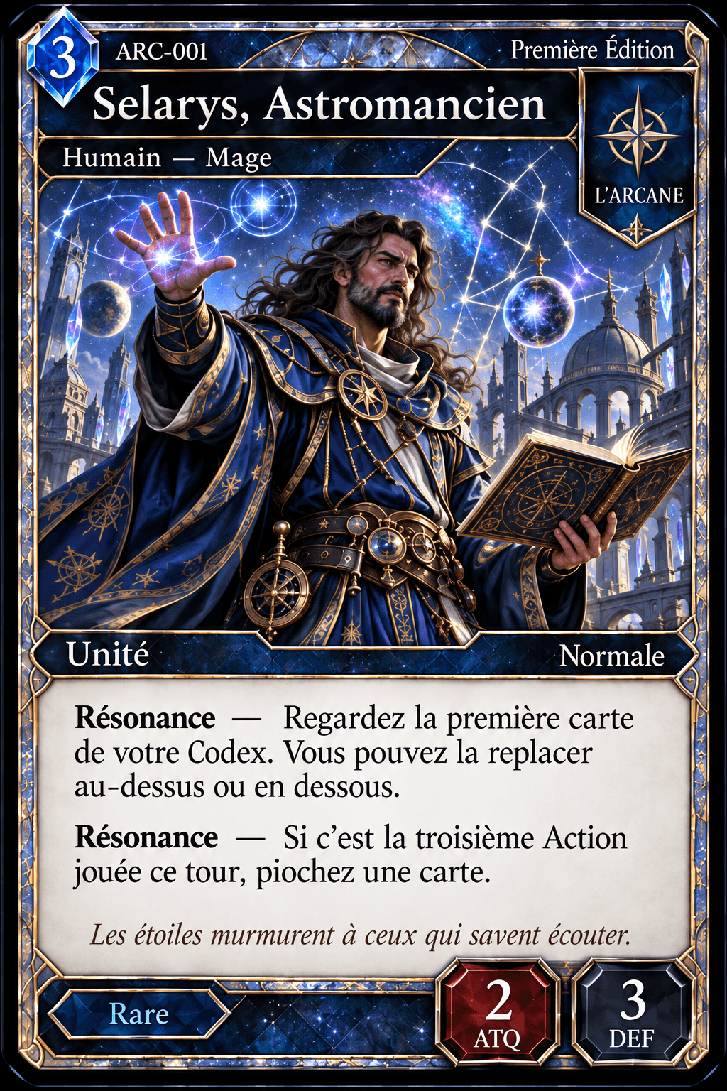Selarys, Astromancien