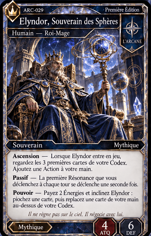 Elyndor, Souverain des Sphères