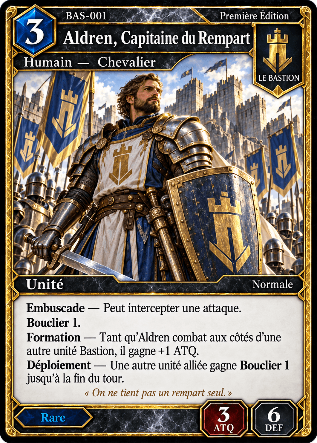 Aldren, Capitaine du Rempart