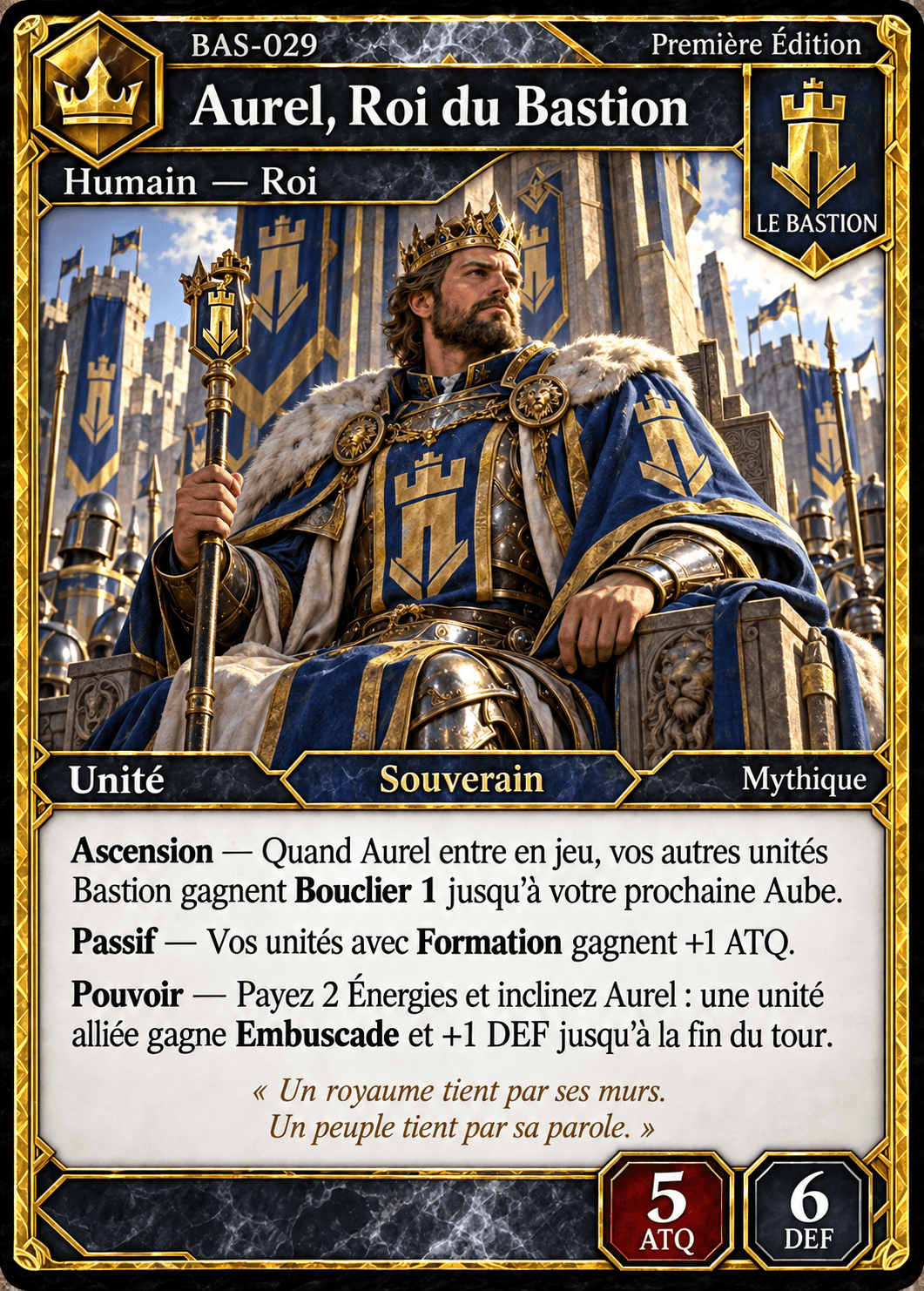 Aurel, Roi du Bastion