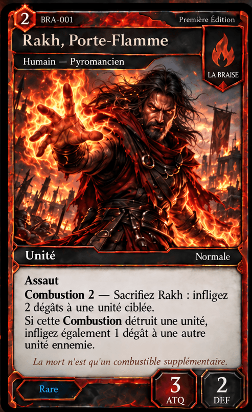 Rakh, Porte-Flamme
