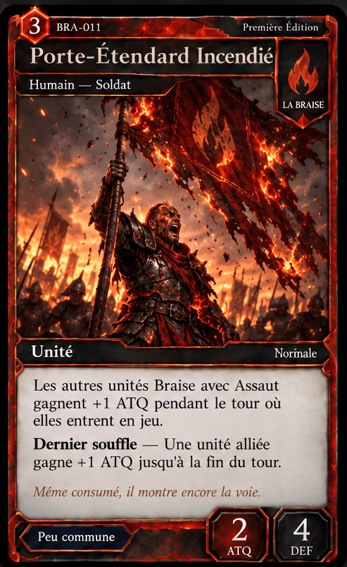 Porte-Étendard Incendié