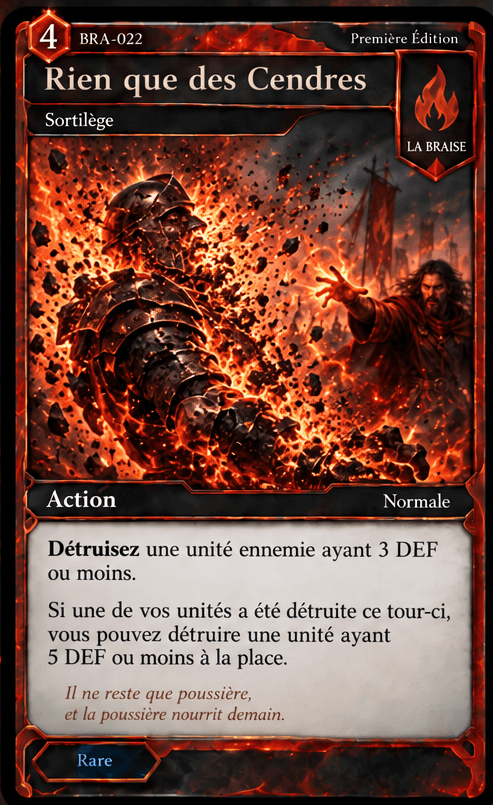 Rien que des Cendres