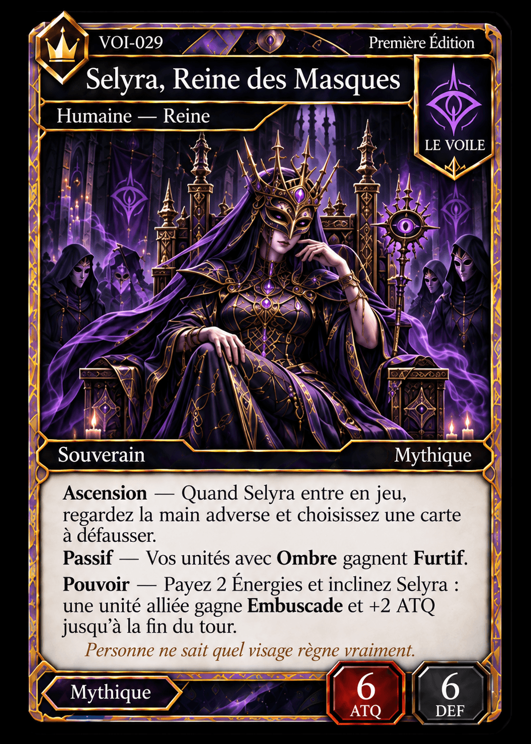 Selyra, Reine des Masques